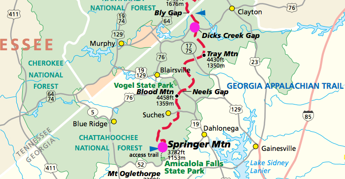 Georgia Appalachian Trail Appalachiantrailtravelguide Com